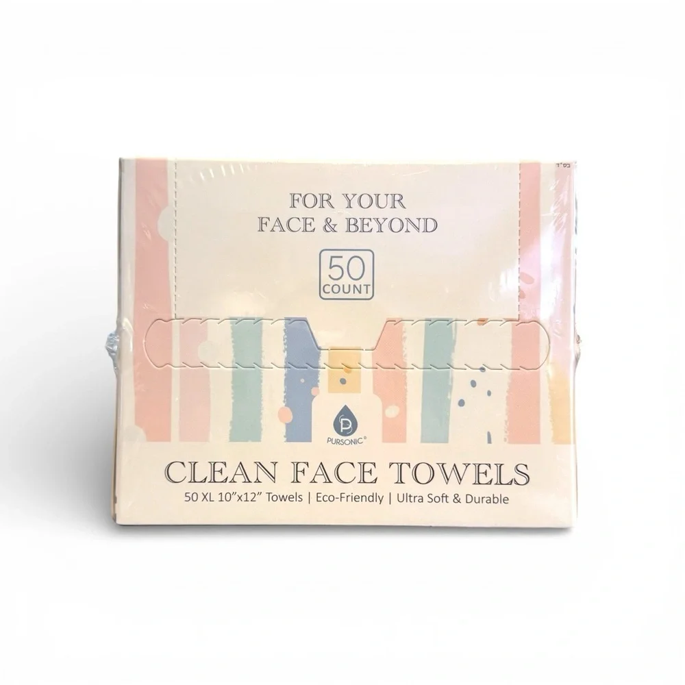 Pursonic Clean Face Towels XL box of 50 (C3)